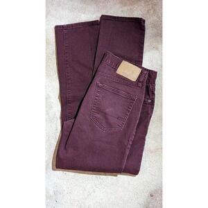 Aeropostale Maroon Wash Denim Skinny Jeans Pants Casual Everyday 30 X 30 Men's